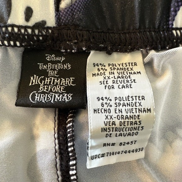 DISNEY Nightmare Before Christmas Sleep Lounge Pajama Pants Mens Size XXL - Picture 3 of 3
